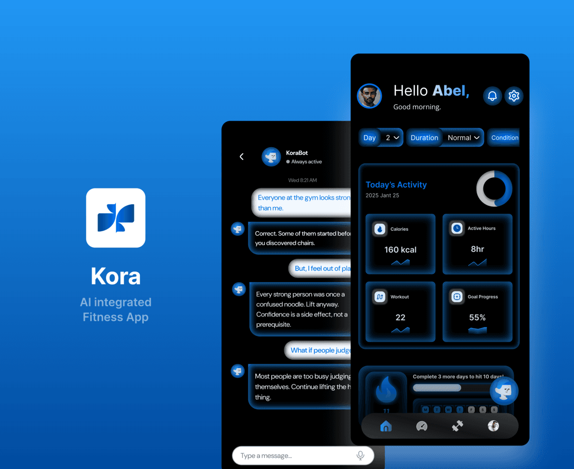 KoraFit — case study preview